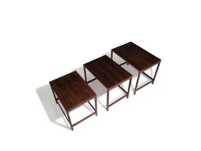 Danish Modern Brazilian Rosewood Nesting Tables Set of 3