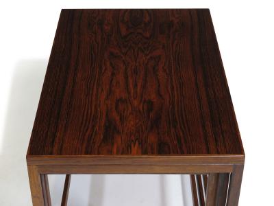 Danish Modern Brazilian Rosewood Nesting Tables Set of 3