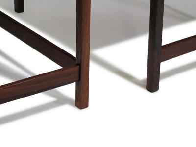 Danish Modern Brazilian Rosewood Nesting Tables Set of 3