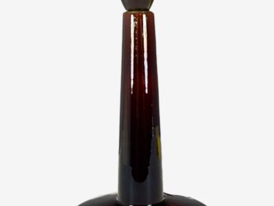 Danish Modern Deep Red Stoneware Table Lamp Denmark 1960s