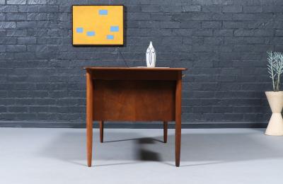 Danish Modern Executive Walnut Desk by Gunnar Schwartz