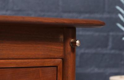 Danish Modern Executive Walnut Desk by Gunnar Schwartz