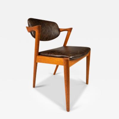 Danish Modern Kai Kristiasen Model 42 Teak Dining Chair