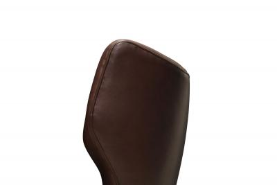 Danish Modern Leather Wingback Lounge Chair Denmark circa 1940s