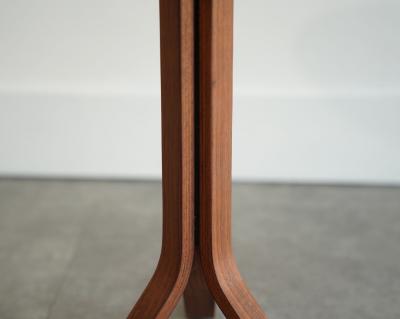 Danish Modern Occasional Table by Selig Teak with Slate Inlay 1950s