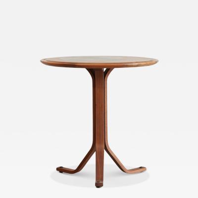 Danish Modern Occasional Table by Selig Teak with Slate Inlay 1950s