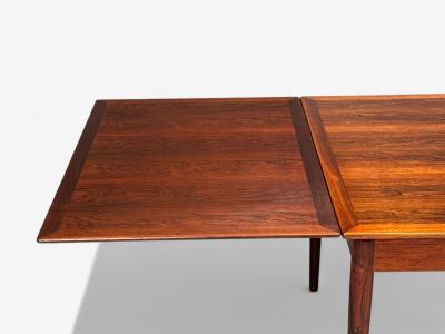 Danish Modern Rosewood Expandable Dining Table Denmark 1960s