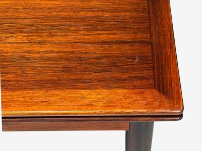Danish Modern Rosewood Expandable Dining Table Denmark 1960s