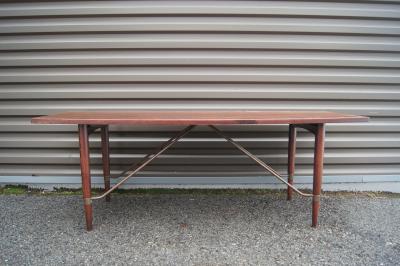 Danish Modern Rosewood and Copper Coffee Table
