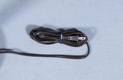 Danish Modern Sculpted Teak Floor Lamp w Linen Cone Shade