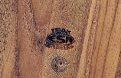 Danish Modern Sculpted Teak Ice Bucket by ESB