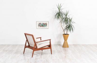 Danish Modern Sculpted Teak Lounge Chair