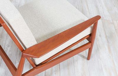Danish Modern Sculpted Teak Lounge Chair