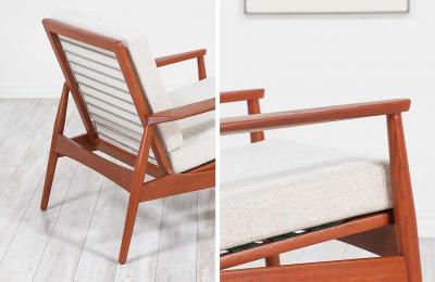 Danish Modern Sculpted Teak Lounge Chair