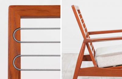 Danish Modern Sculpted Teak Lounge Chair