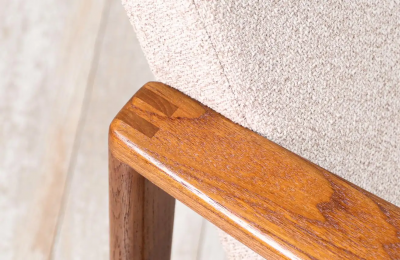 Danish Modern Sculpted Teak Sofa