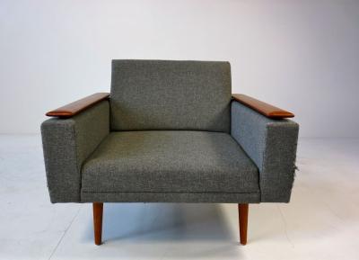 Danish Modern Sleek Low Lounge Chairs