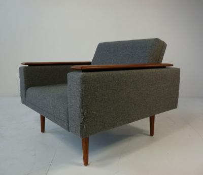 Danish Modern Sleek Low Lounge Chairs