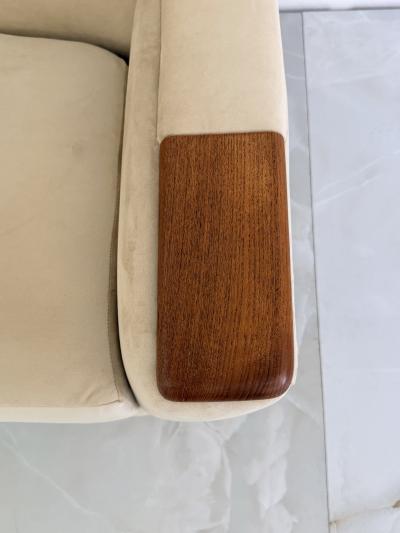 Danish Modern Sofa with Teak Paws Oak H Base 1960s 2 Configurations
