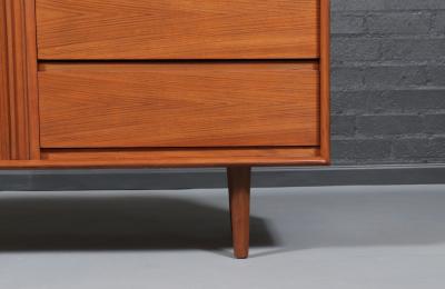 Danish Modern Tambour Door Teak Dresser by Danflex Systems