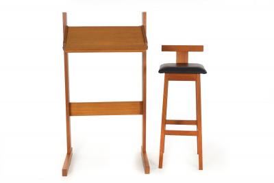 Danish Modern Teak Adjustable Height Desk and Chair circa 1960s