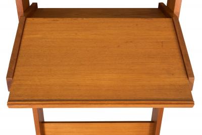 Danish Modern Teak Adjustable Height Desk and Chair circa 1960s