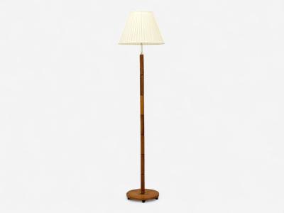 Danish Modern Teak Brass Floor Lamp Denmark 1960s