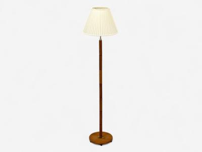 Danish Modern Teak Brass Floor Lamp Denmark 1960s