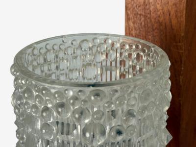 Danish Modern Teak Brass Glass Wall Lights Denmark 1960s