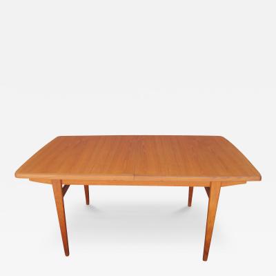 Danish Modern Teak Dining Table with Extensions