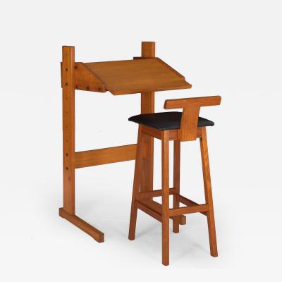 Danish Modern Teak Mid Century Standing Desk