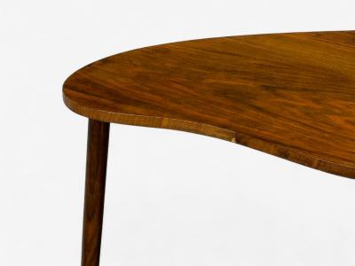 Danish Modern Teak Organic Form Side Table Denmark 1950s