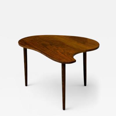 Danish Modern Teak Organic Form Side Table Denmark 1950s