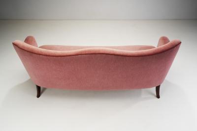 Danish Modern Three Seater Sofa with Twisted Cord Trimming Denmark 1940s