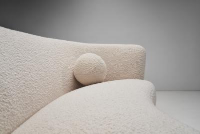 Danish Modern Two Seater Sofa with an Accent Pillow Denmark ca 1940s