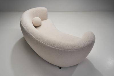 Danish Modern Two Seater Sofa with an Accent Pillow Denmark ca 1940s