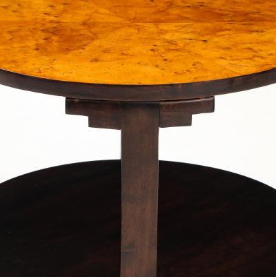 Danish Modern Two Tier Circular Side Table Circa 1940s
