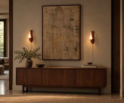 Danish Modern Wall Lights or Sconces Teak Brass Opal Glass Denmark 1960s