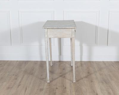 Danish Neoclassical Painted Console Table with Marbled Top Circa 1820