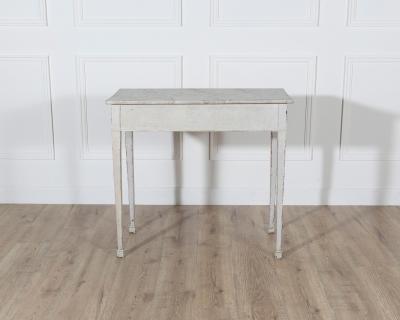 Danish Neoclassical Painted Console Table with Marbled Top Circa 1820