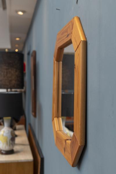 Danish Pine Octagonal wall Mirror