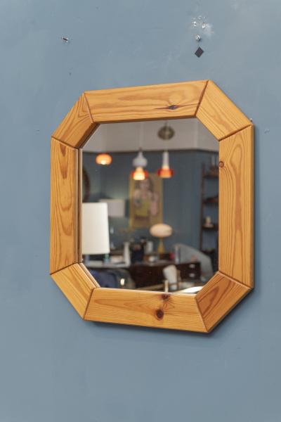 Danish Pine Octagonal wall Mirror