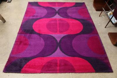 Danish Pop Art Design Carpet Made in 1960