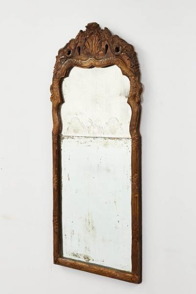 Danish Rococo Giltmetal Mirror