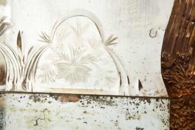 Danish Rococo Giltmetal Mirror