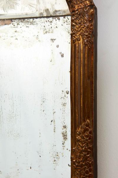 Danish Rococo Giltmetal Mirror