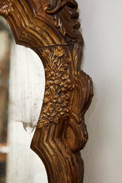 Danish Rococo Giltmetal Mirror
