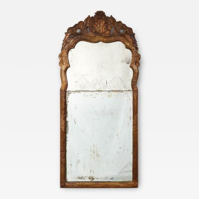 Danish Rococo Giltmetal Mirror