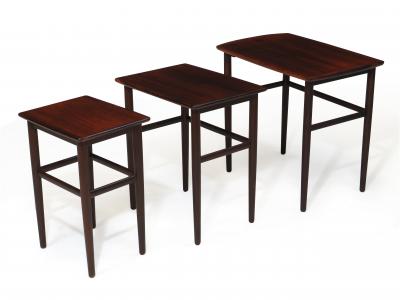 Danish Rosewood Nesting Side Tables