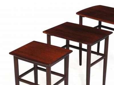 Danish Rosewood Nesting Side Tables